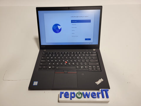 Lenovo T490 Laptop 14" Touchscreen i7-8665U 16GB 256GB M.2 NVMe SSD Grade B