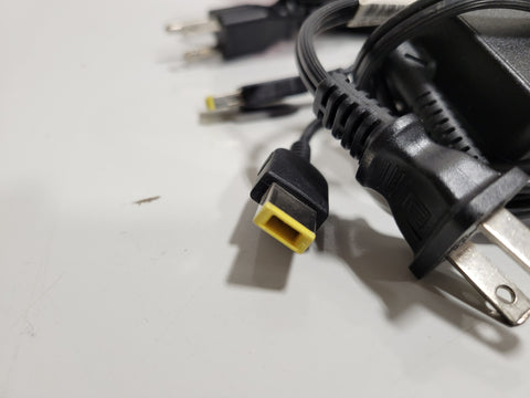 Lot of 8x OEM Lenovo 65W Rectangle Power Adapters Various Models USED