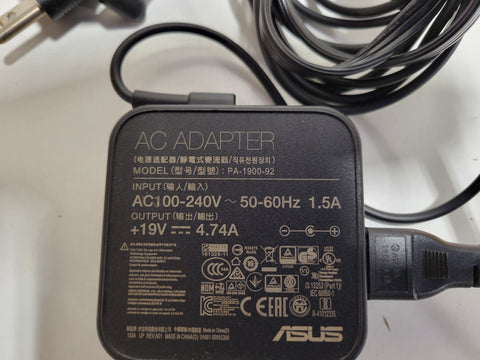 Lot of 6x OEM Asus Barrel Power Adapters Mixed Models USED