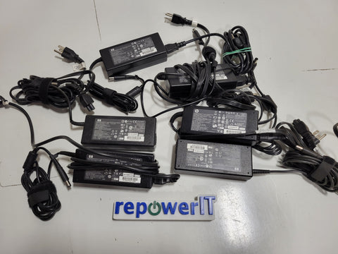 Lot of 6x OEM HP 120W Barrel Power Adapters Mixed Models USED