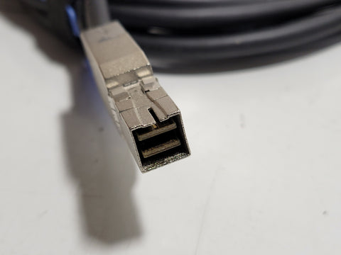 Lot of 2x Dell 0GYK61 Mini SAS HD Cable 2m USED