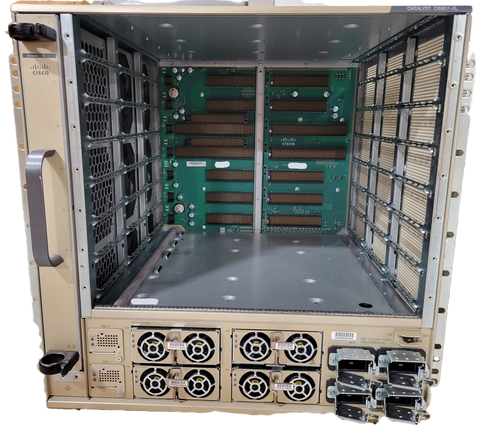 Lot of 2x Cisco C6807-XL Catalyst 6807 Modular Switch Chassis + PSU + Fan USED