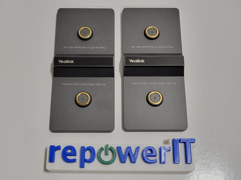 Lot of 2x Yealink CPW90 Wireless Expansion Microphones Grade B