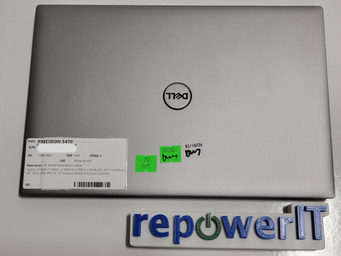 Dell Precision 5470 14" i7-12800H (2.4GHz) 32GB 512GB NVMe SSD RTX A1000 Grade B