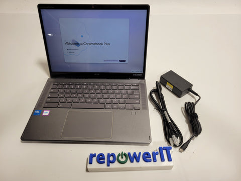 Acer Chromebook Plus Spin 514 N24Q4 2-in-1- Laptop Core 5 120U 1.4GHz 16GB 256GB M.2 NVMe SSD Grade B