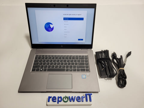 HP ZBook Studio G5 15.6" Laptop i7-8750H 2.2GHz Nvidia P1000 (4GB) 16GB 512GB M.2 NVMe SSD W11P Grade C