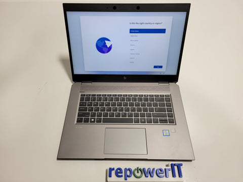 HP ZBook Studio G5 15.6" Laptop i7-8750H 2.2GHz Nvidia P1000 (4GB) 16GB 512GB M.2 NVMe SSD W11P Grade C