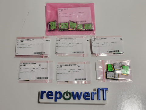 Lot of 27x 256GB 2230 M.2 NVMe SSD Mixed Brand & Model USED