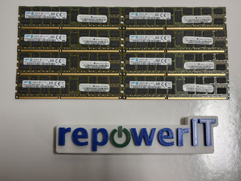 Lot of 8x Samsung M393B2G70DB0-YK0 16GB Registered ECC PC3-12800 2Rx4 Memory USED