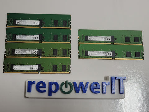 Lot of 6x Mixed Micron 8GB/4GB DDR4 Server Memory USED