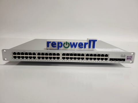 Cisco MS225-48LP-HW Meraki 48-Port Gigabit Switch w/ 4x 10G SFP USED UNCLAIMED