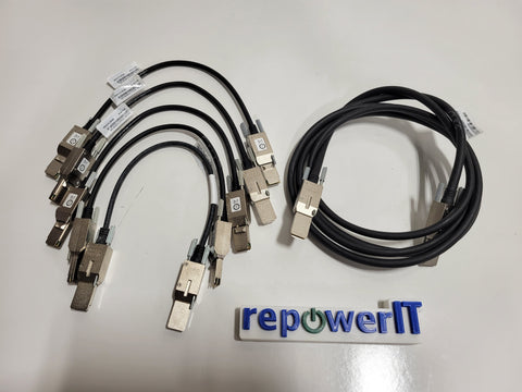 Lot of 6x Cisco STACK-T2-50CM / 3M V03 StackWise Stacking Cables USED