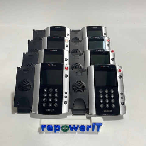 Lot of 7x Polycom VVX 500 Phones Grade B/C