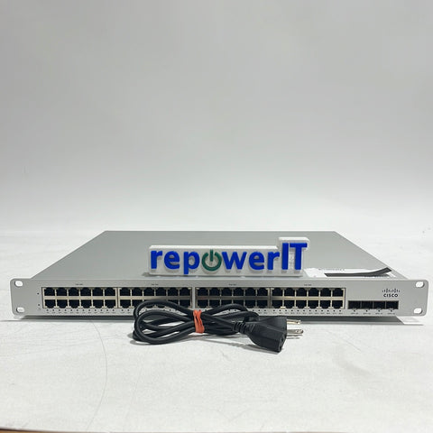 Cisco MS250-48LP Meraki 48-Port Ethernet Switch + 4 SFP Ports GRADE C UNCLAIMED