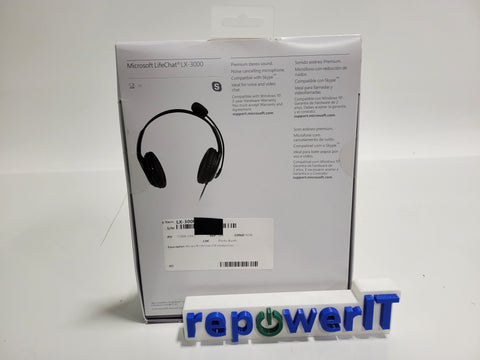 Microsoft LX-3000 LifeChat USB Headphones NEW