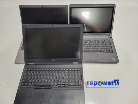 Lot of 3x Dell Latitude E5570 5520 3350 Laptops No HDDs Grade B/C