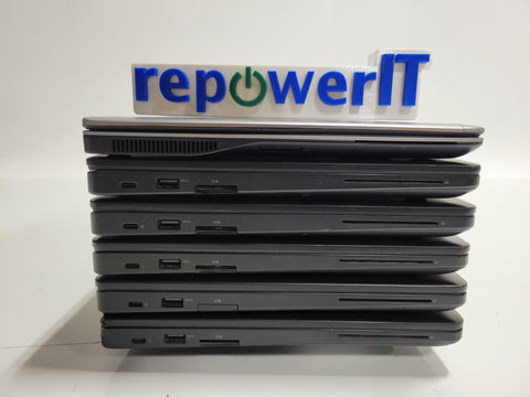 Lot of 7x Dell Latitude 5490/E7440 Laptops i7-8650U/i5-4300U 16GB/4GB Various HDD Grade D