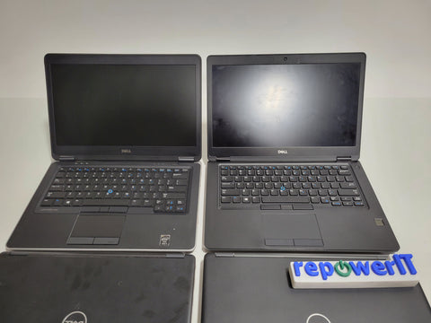 Lot of 7x Dell Latitude 5490/E7440 Laptops i7-8650U/i5-4300U 16GB/4GB Various HDD Grade D