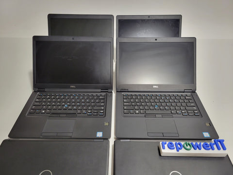 Lot of 7x Dell Latitude 5490/E7440 Laptops i7-8650U/i5-4300U 16GB/4GB Various HDD Grade D