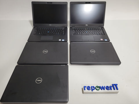 Lot of 5x Dell Latitude 5490 Laptops i5-7300U 2.6GHz 16GB 512GB SSD W10P Grade C