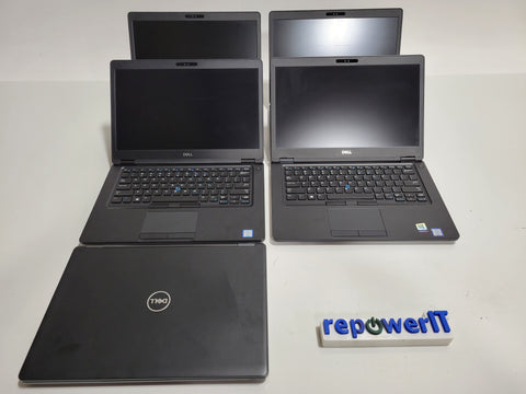 Lot of 5x Dell Latitude 5490 Laptops i5-7300U 2.6GHz 16GB 512GB SSD W10P Grade C