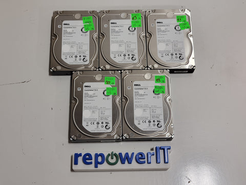 Lot of 5x Dell 1P7DP 9ZM275-150 2TB SAS 6Gbps 7200 RPM 3.5" HDDs - TESTED GOOD