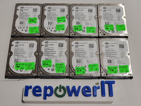 Lot of 8x Seagate ST500LM021 1KJ152-034 500GB 2.5" HDDs - TESTED GOOD