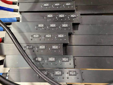 Lot of 8x TrippLite PDU3VN10L2130 / PDU3VN10G60 PDUs USED