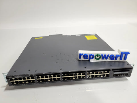 Cisco WS-C3650-48PD-E Catalyst 3650-48P Layer 3 Switch 48 Ports + Ears Grade D