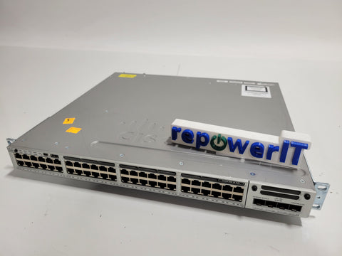 Cisco WS-C3850-48F-S Cisco Catalyst 48 ports Managed POE Switch + Ears Grade C