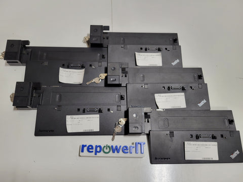 Lot of 5x Lenovo 40A2 ThinkPad Ultra Docks + Key USED