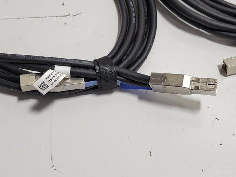 Lot of 2x Dell 0GYK61 Mini SAS HD Cable 2m USED