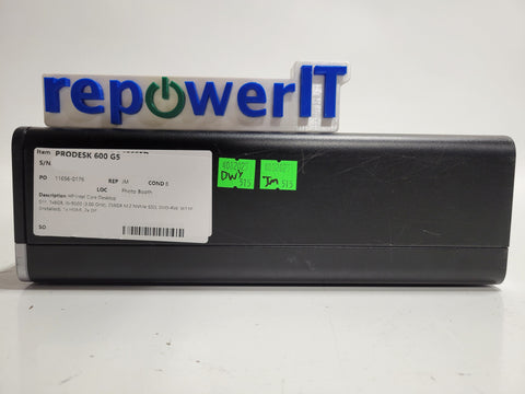HP ProDesk 600 G5 Desktop PC i5-9500 3.0GHz 8GB 256GB M.2 NVMe SSD DVD-RW W11P Grade B