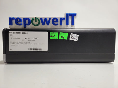 HP ProDesk 400 G6 Desktop PC i5-9500 3.0GHz 8GB 256GB M.2 NVMe SSD DVD-RW W11P Grade B
