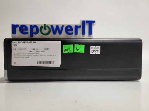 HP ProDesk 400 G6 Desktop PC i5-9500 3.0GHz 8GB 256GB M.2 NVMe SSD DVD-RW W11P Grade C