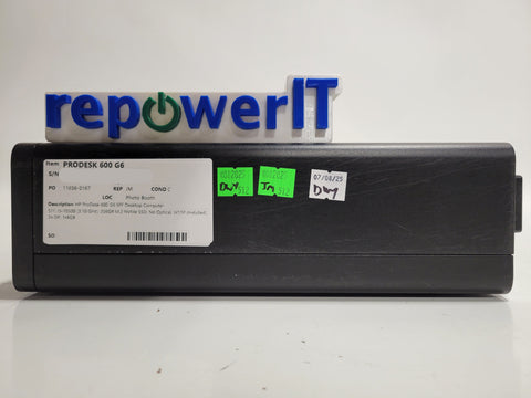 HP ProDesk 600 G6 Desktop PC i5-10500 3.10GHz 8GB 256GB M.2 NVMe SSD W11P Grade C