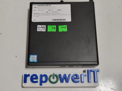 HP ProDesk 400 G5 Mini PC i5-9500T 2.20GHz 16GB 256GB M.2 NVMe SSD W11P Grade B