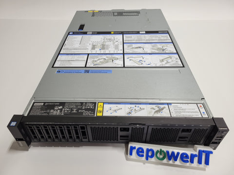Lenovo Thinksystem SR650 2U Rack Server Xeon Silver 4208 2.1GHz 96GB 7x 240GB SSDs Raid 930-8i USED