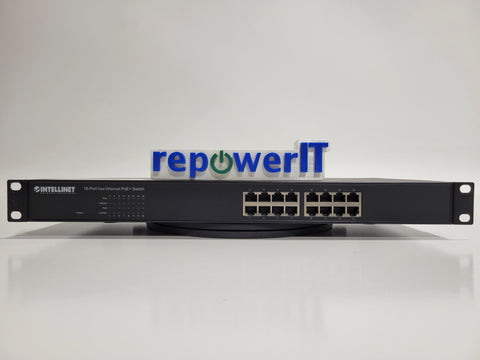 Intellinet 560849 16-Port Fast Ethernet PoE+ Switch USED