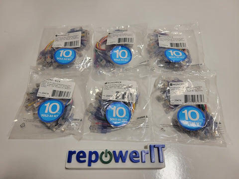 Lot of 60x 29474 SlimRun Cat6A Ethernet Patch Cables NEW