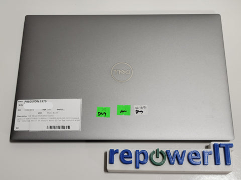 Dell Precision 5570 15.6" i7-12800H (2.4GHz) 32GB 512GB NVMe SSD RTX A1000 Grade A