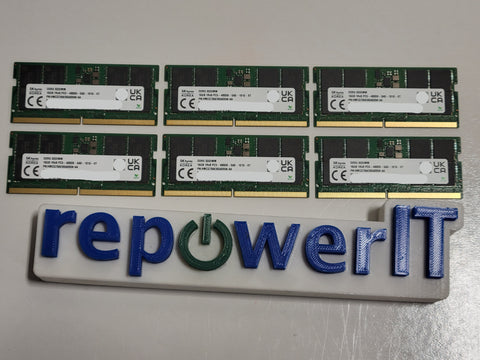 Lot of 6x SKHynix HMCG78AEBSA095N-AA 16GB DDR5 PC5-4800B Desktop Memory USED