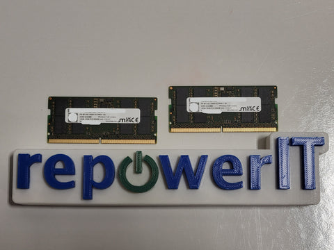 Lot of 2x Micron MTC8C1084S1SC56BD1-BC 16GB DDR5 PC5-5600B Desktop Memory USED