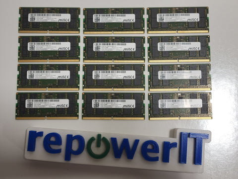 Lot of 12x Micron MTC8C1084S1SC56BD1-BC 16GB 1Rx8 PC5-5600B Desktop Memory USED