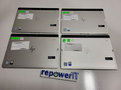 Lot of 4x HP ELITE X2 1012 G2 12.3" Tablet i5-7200U 2.5GHz 8GB 256GB M.2 NVMe SSD W11P Grade B