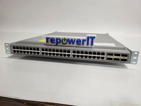 Cisco N9K-C93108TC-EX 48 Port 10GBASE-T Switch, 6x 40/100 QSFP28 Ports USED