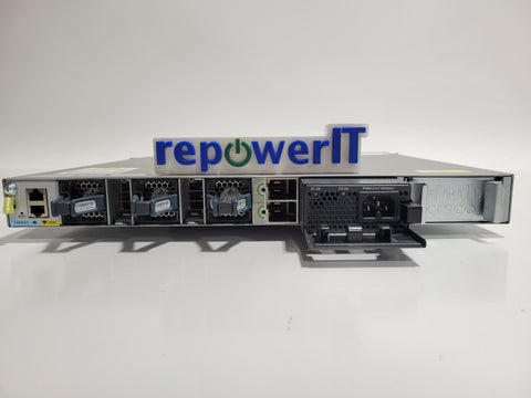Cisco WS-C3850-48F-L 48 Port PoE Catalyst 3850 Network Switch + C3850-NM-2-10G USED
