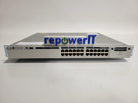 Cisco WS-C3850-24T-E 24 Port Gigabit Non-PoE Switch USED