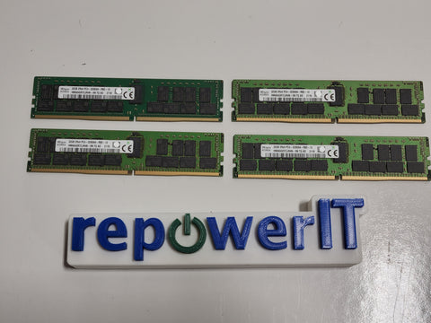 Lot of 4x SKHynix HMA84GR7CJR4N-XN 32GB 2Rx4 PC4-3200A Server Memory USED