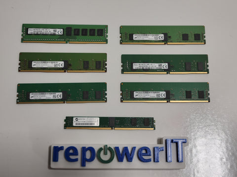 Lot of 34x Mixed Brand/Model 8GB/4GB PC4-2133P/2400T Server Memory USED